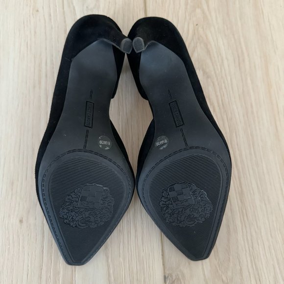 NEW in Box (NIB) Vince Camuto Black Suede Faiva Stiletto Pumps 8.5 - Picture 7 of 10